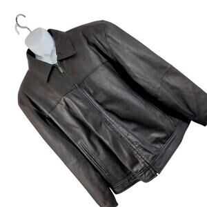 SADDLEBRED! ESPRESSO BROWN GENUINE LEATHER SOFT, SUPPLE JACKET, COAT! SZ XL
